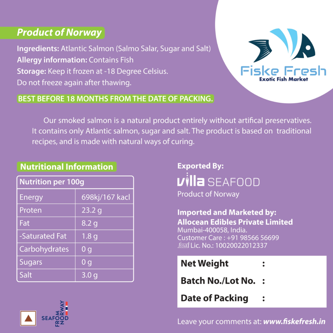 Premium Smoked Salmon – Portion